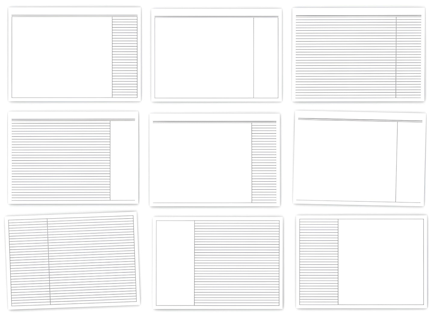 Digital Narrow-Lined Notepaper (PDF)