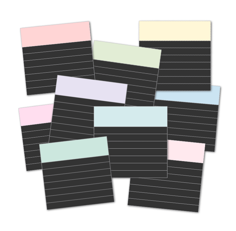 Dark Mode Lined Stickers