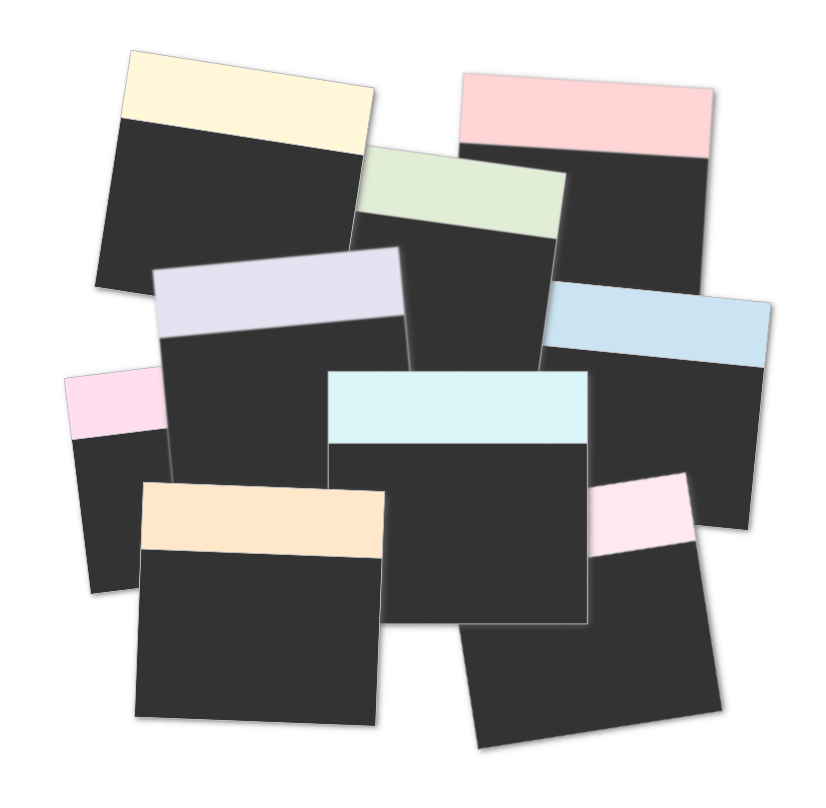 Dark Mode Blank Stickers