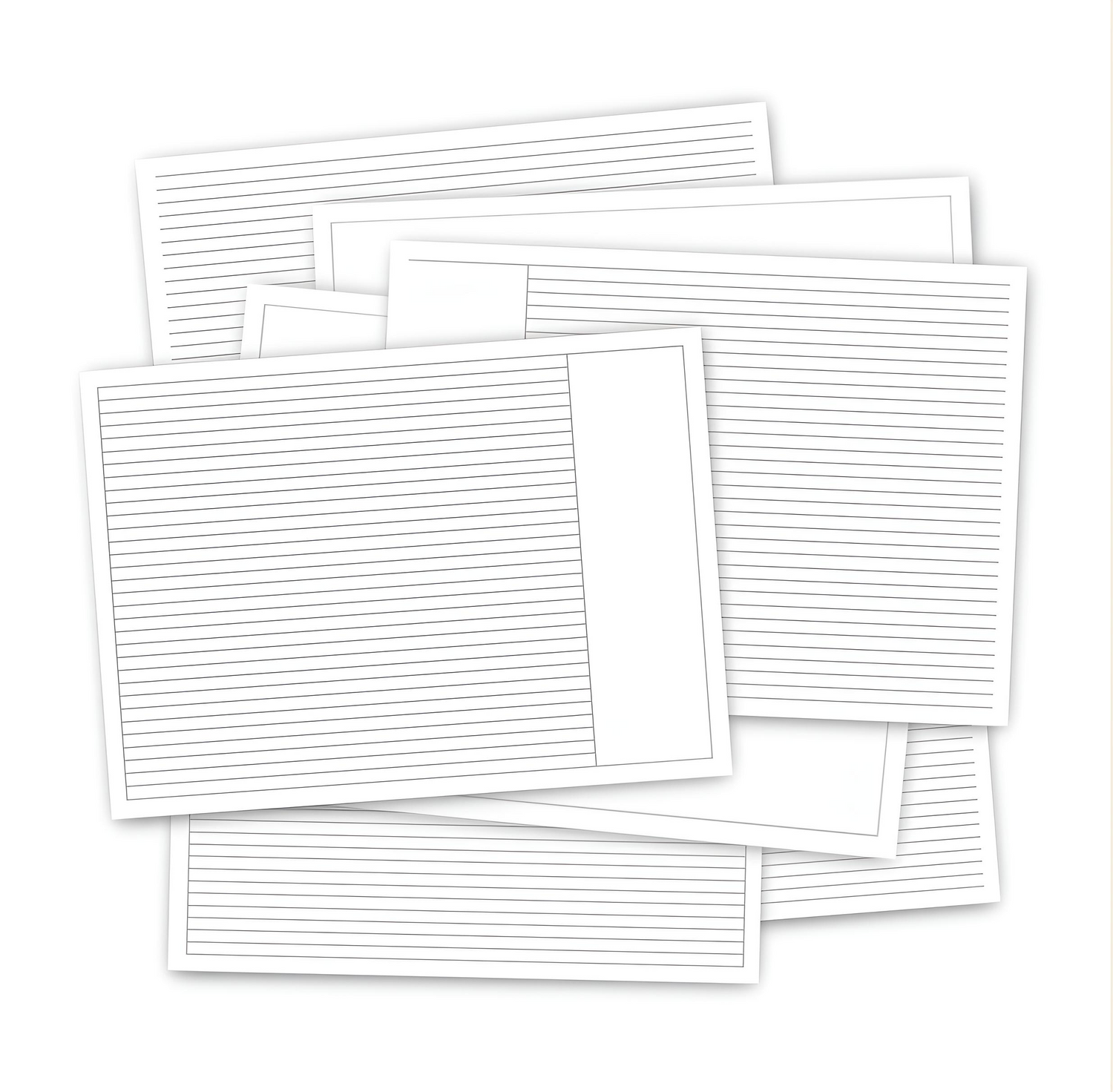 Narrow-Lined Notepaper
