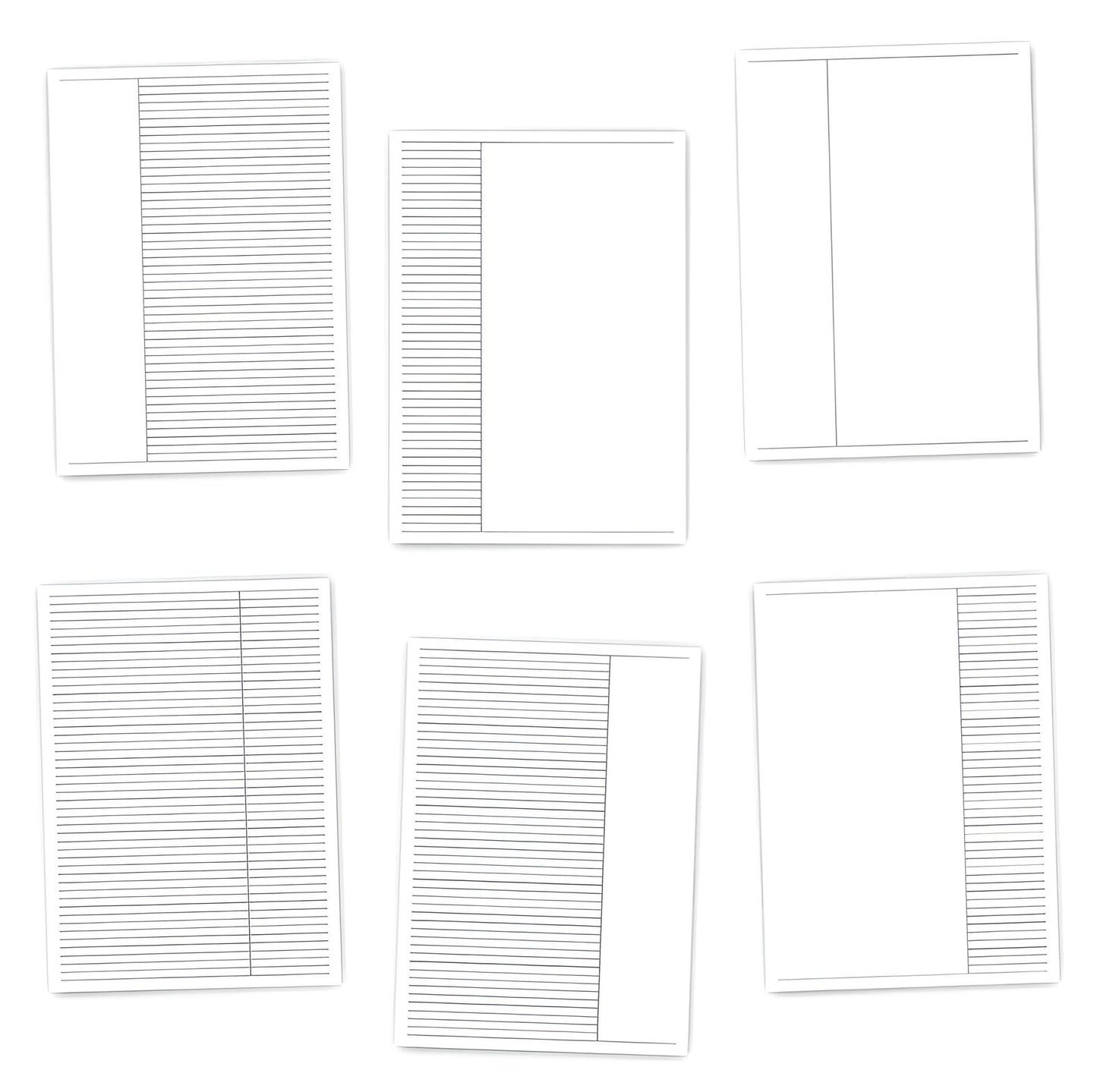 Digital Narrow-Lined Notepaper (PDF)
