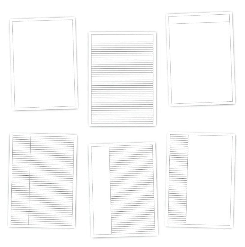 Digital Narrow-Lined Notepaper (PDF)