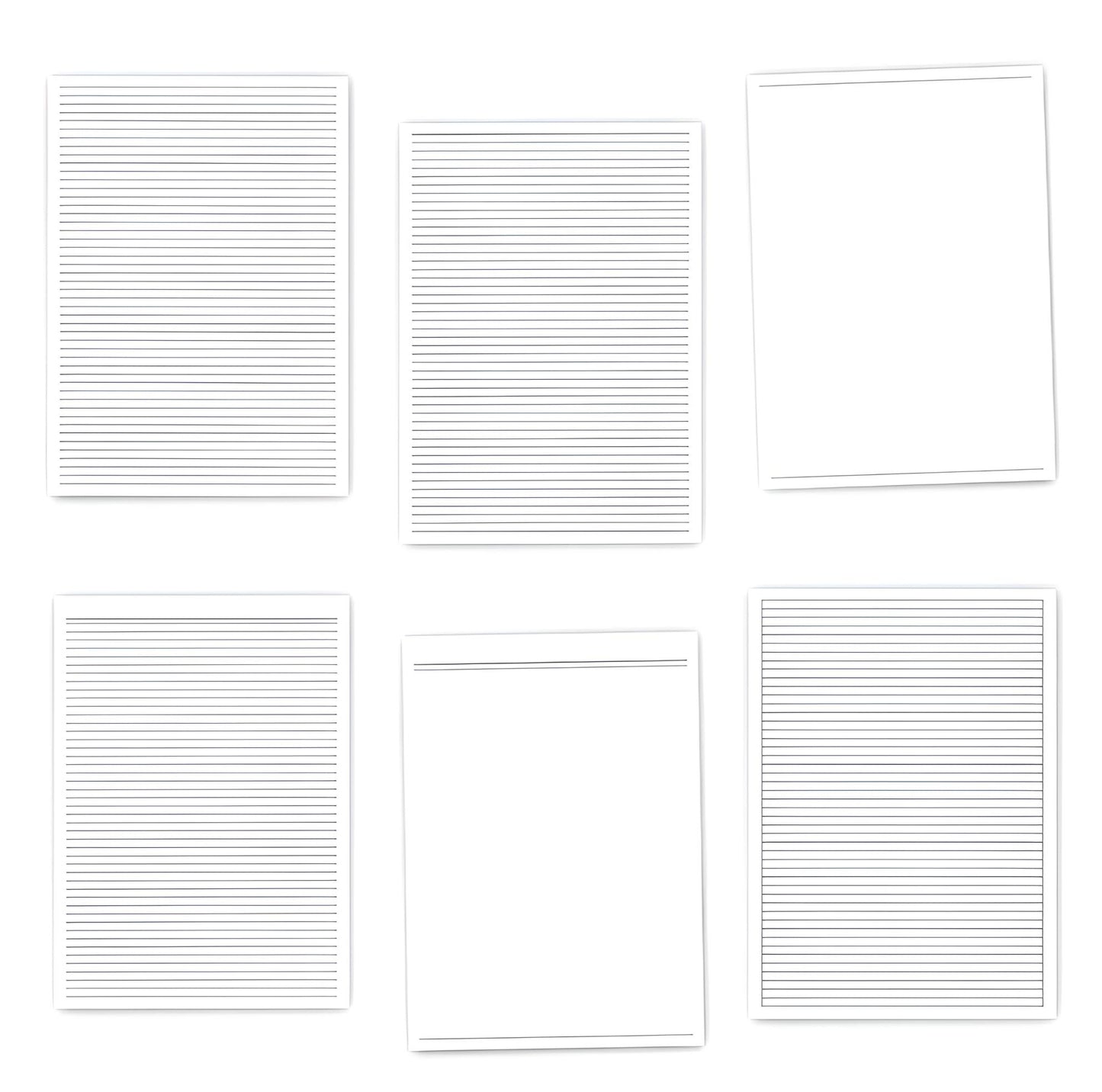 Digital Narrow-Lined Notepaper (PDF)