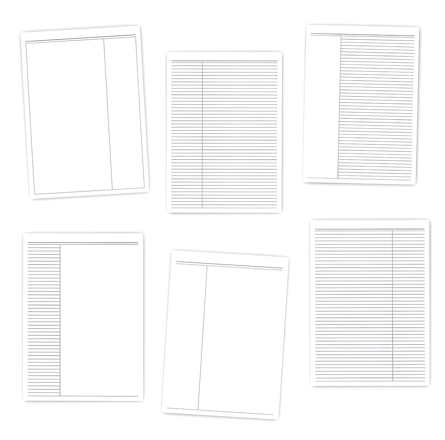 Digital Narrow-Lined Notepaper (PDF)