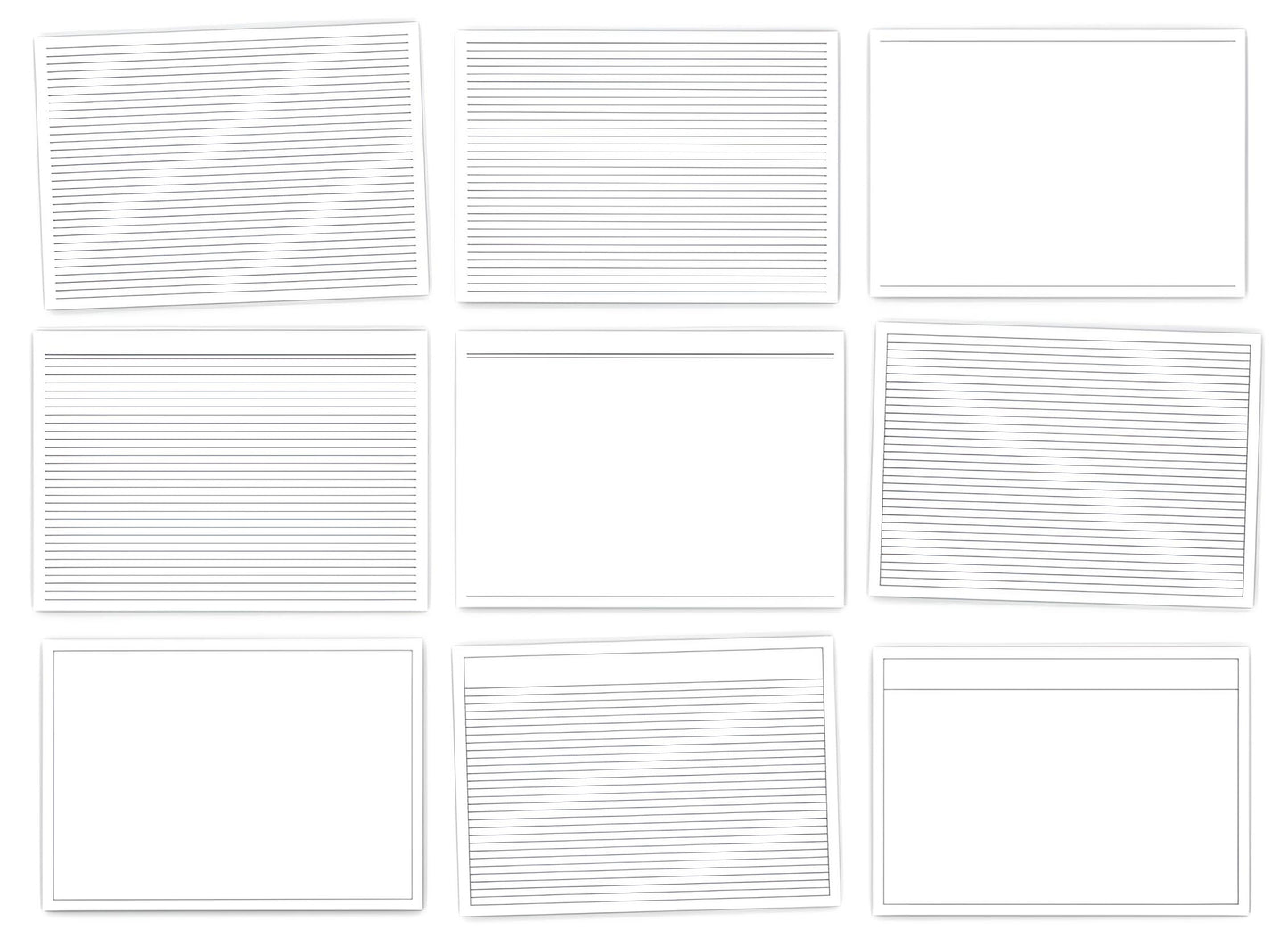 Digital Narrow-Lined Notepaper (PDF)