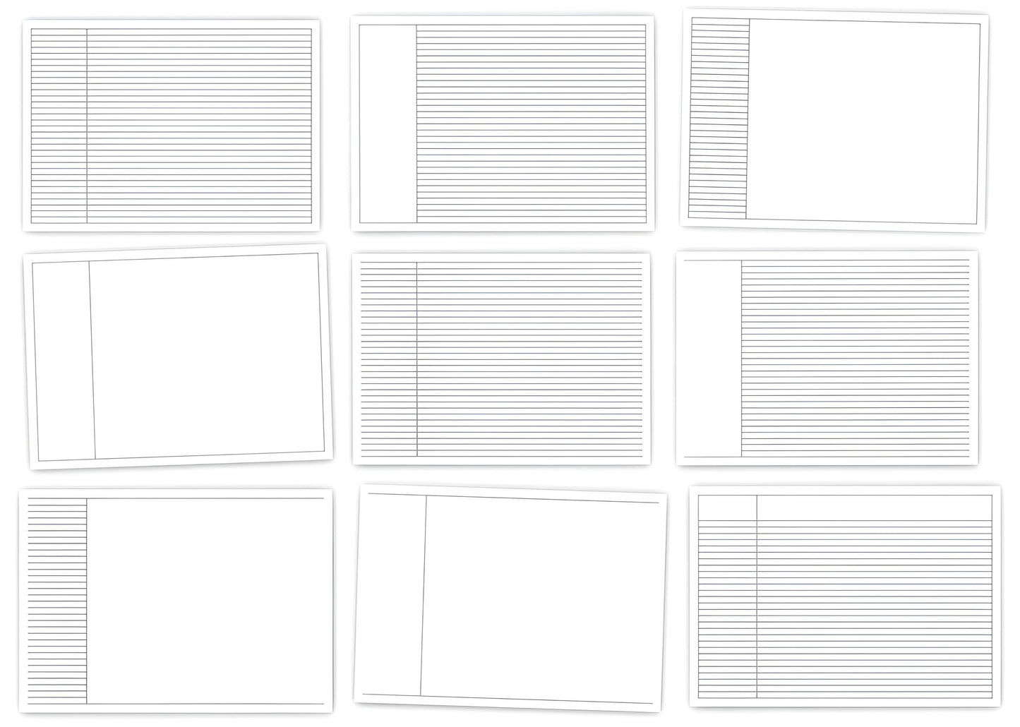 Digital Narrow-Lined Notepaper (PDF)